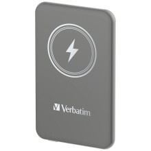Ulkoinen akku - VERBATIM - Charge 'n' Go Magnetic Wireless 5000 - Induktio - Harmaa - Älypuhelimet ja tabletit