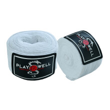 Boxing Elasticated Cotton White Hand Wraps - 5M