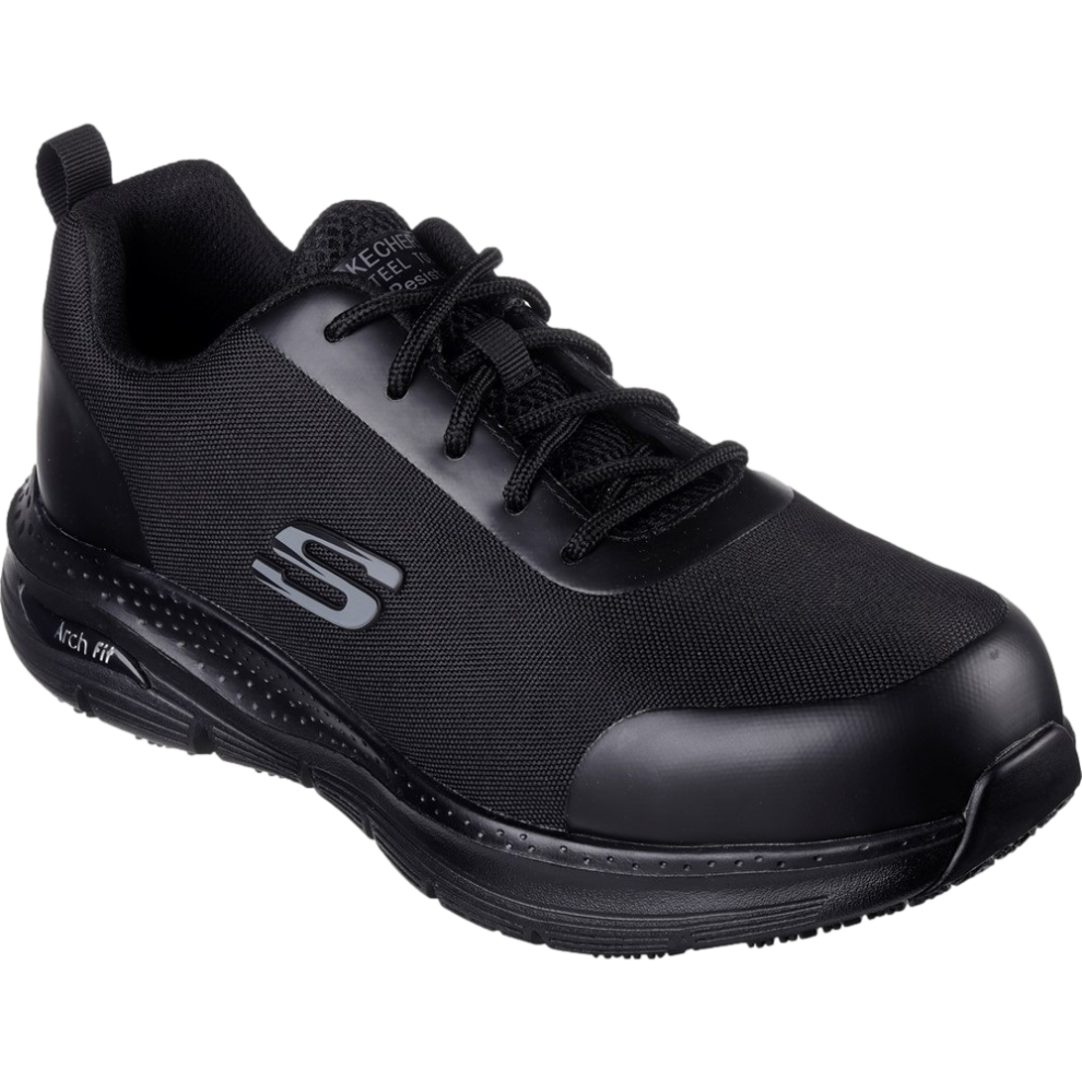 Skechers (7Uk /41Eu /8Us, Black) Safety Trainers Steel Safety Toe S3 Src Breathable Arch-Fit Ringstap
