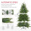Homcom HOMCOM 6 Ft Artificial Christmas Tree with Metal Base, Hinged Branches 5