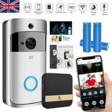 (Whole Full Kit(Silver)) Wireless Video Doorbell Camera WiFi Smart Doorring