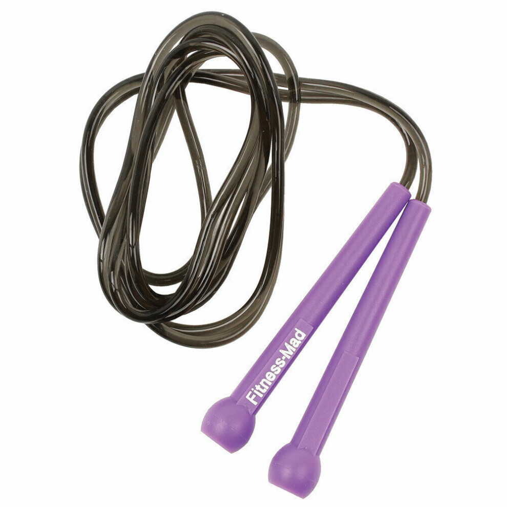 (8ft, Purple) Fitness Mad Skipping Rope