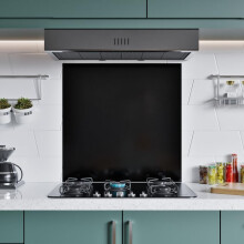 BELOFAY Black Brushed Stainless Steel Splashback
