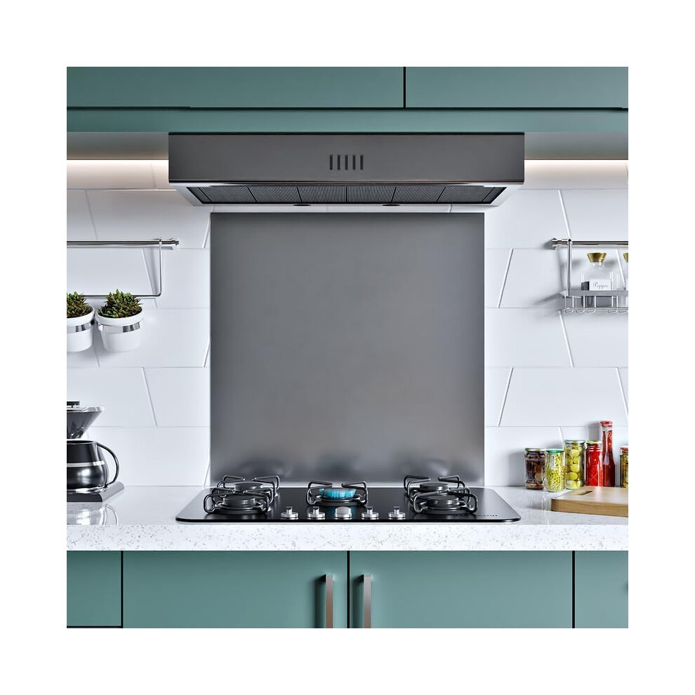 (600x750 mm, Brush) BELOFAY 1mm Thick Stainless Steel Splashback for Kitchen, Brushed Finish, Hob Splashback For Cookers with Adhesive/Glue included