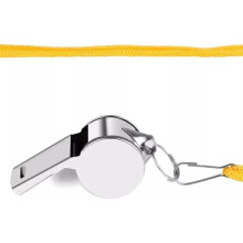 2 Pce Metal Referee Whistle with Key Ring Indoor/Outdoor Unisex Use