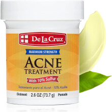 De La Cruz Acne Treatment Ointment 73.7g | Maximum Strength | Fast-Acting Solution for Cystic & Persistent Acne | Clear Skin Treatment