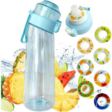 650ML Air Water Fruit Scented Bottle with 7 Flavour Pods for Gym Sports