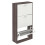 Vida Designs (Walnut & White) 3 Drawer Shoe Cabinet Pull Out Hallway Storage 7