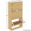 Vida Designs (Pine) 3 Drawer Shoe Cabinet Pull Out Hallway Storage 3