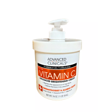 Advanced Clinicals, Vitamin C, Advanced Brightening Cream, 454g
