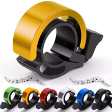 (Yellow) 90db Bicycle Bells Fits 2.2cm/0.87in Bike Handle for Kids and Adults