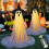 2Packs Halloween Decorations Outdoor Spooky Ghost Decor with Remote Control String Lights 7