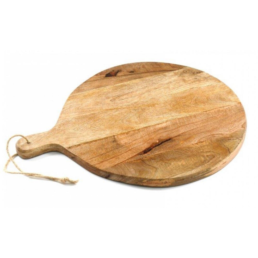 60cm Mango Wood Round Chopping Board