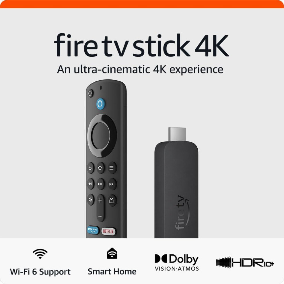 Amazon Fire Tv Stick 4K 2024 Streaming Device Wi-Fi 6 Atmos Hdr10+