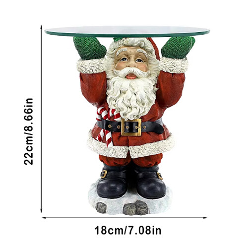 Beeldjes van de Kerstman van hars Snack Tray Kamerdecoraties 2