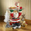 Beeldjes van de Kerstman van hars Snack Tray Kamerdecoraties 1