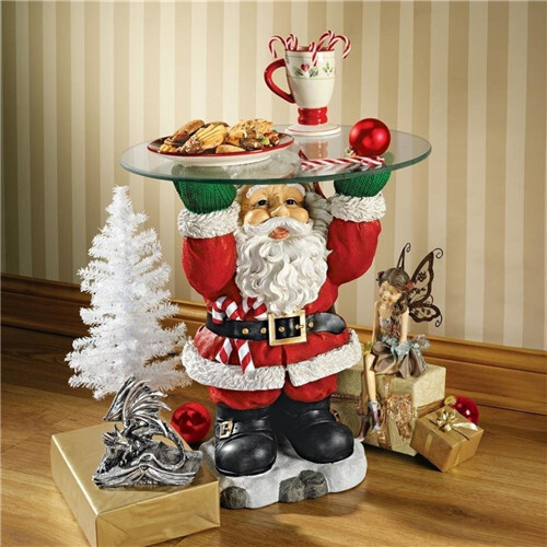 Beeldjes van de Kerstman van hars Snack Tray Kamerdecoraties