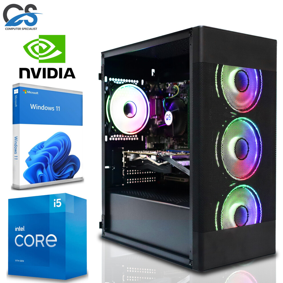 (2TB HDD + 960GB SSD, 4GB NVIDIA GTX 1650) Ultra Fast Gaming PC i5 11th-Gen 32GB 2TB+960GB 4GB NVIDIA GTX 1650 WIN 11-image-OPC-P8NX26Z-NEW