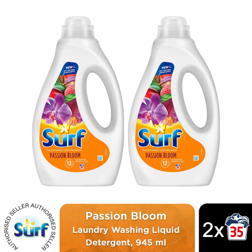 Surf (Buy 2) Surf Laundry Detergent Passion Bloom 945ml, 2or4pk