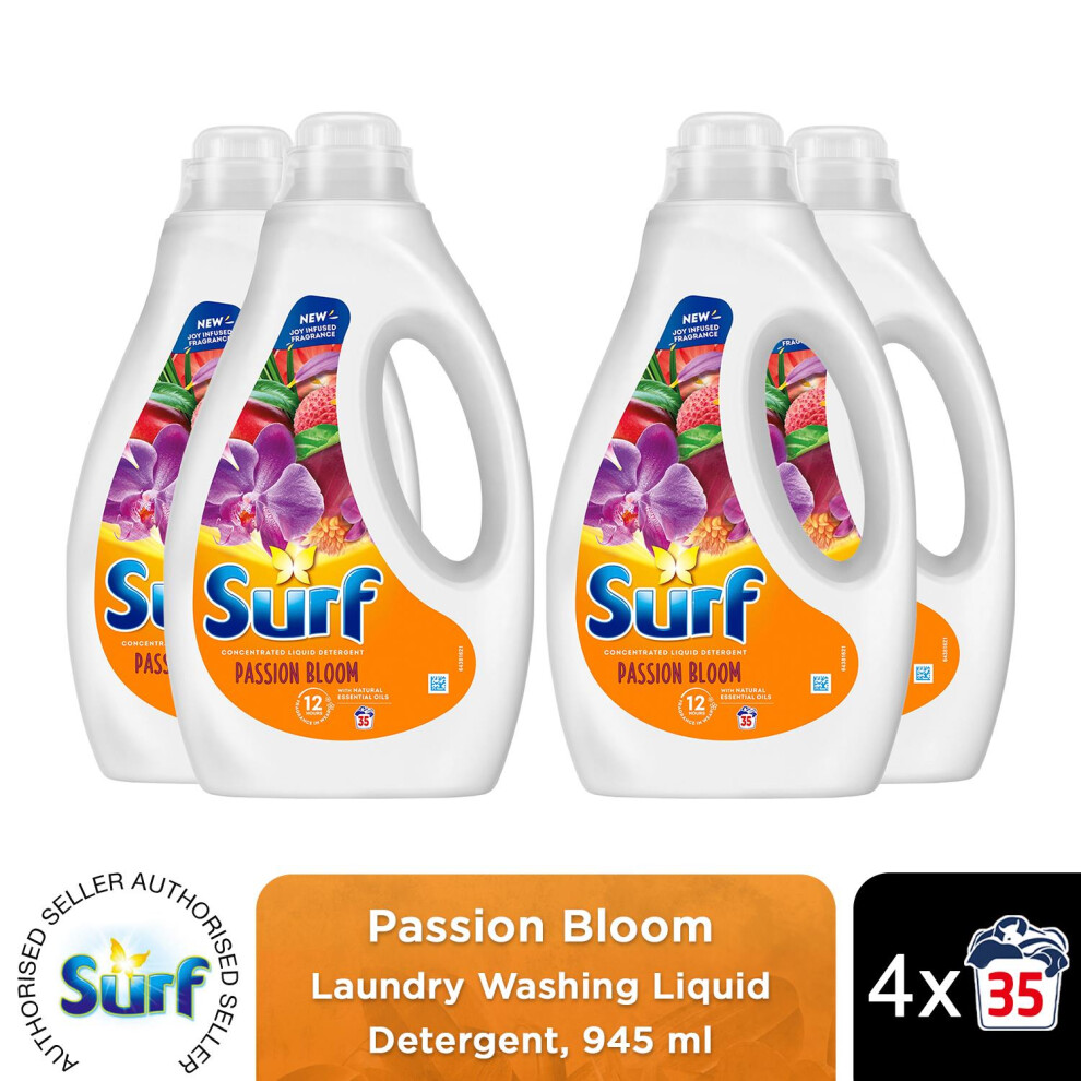 Surf (Buy 4) Laundry Detergent Passion Bloom 945Ml, 2Or4pk