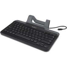 Belkin Wired Tablet Keyboard with Stand (Lightning Connector) - Black
