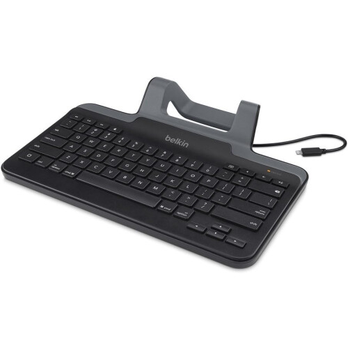 Belkin Belkin Wired Tablet Keyboard with Stand (Lightning Connector) - Black
