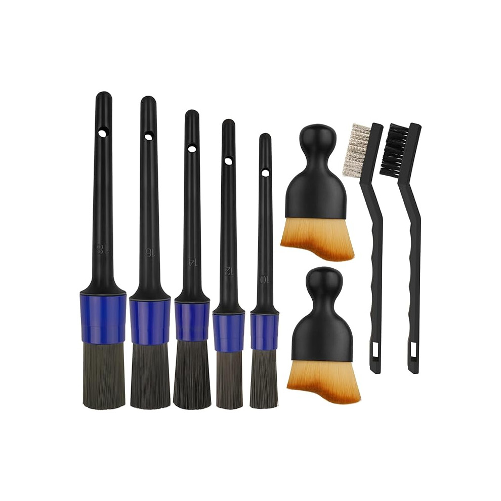 Didilor 9Pcs Car Detailing Brush Set Soft Car Interior Cleaning Brushes Auto Dash Duster Brush Car Detailing Kit For Cleaning Interior/Exterior Of Car 5051302844385