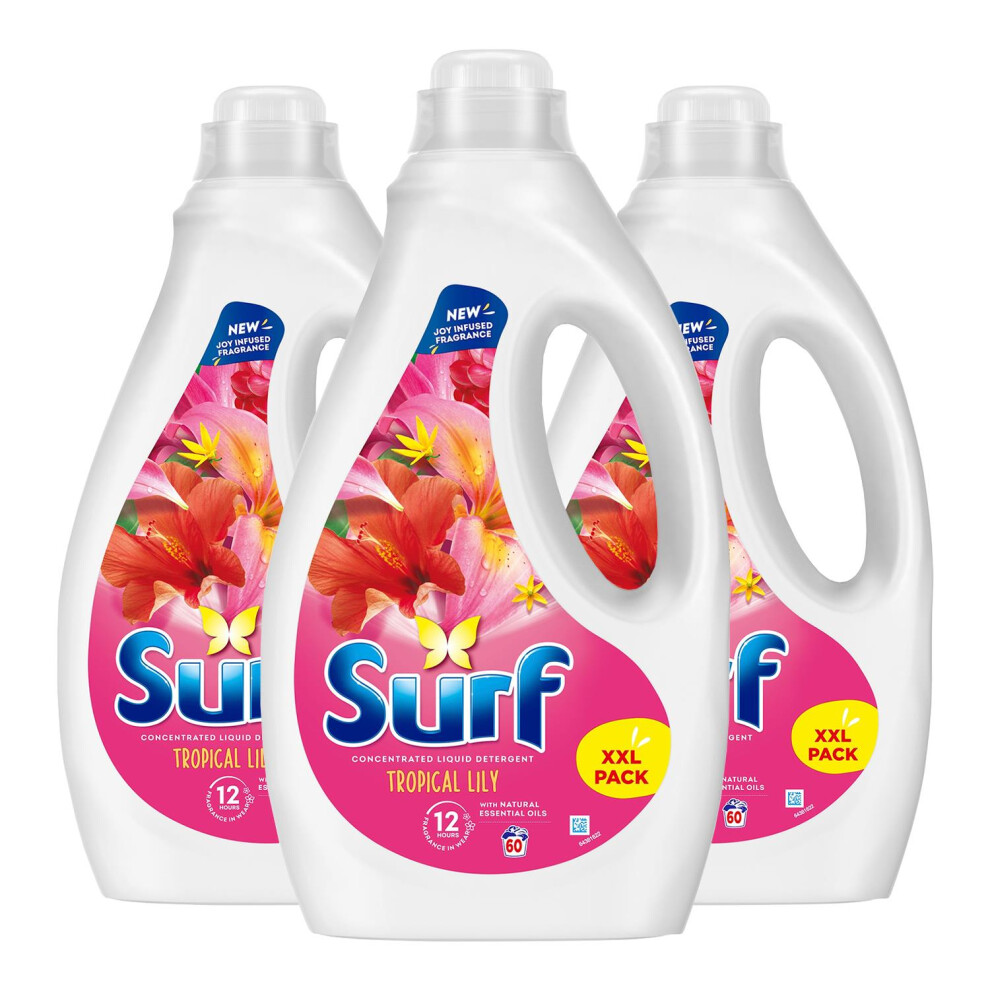 Surf (Buy 3) Laundry Detergent Tropical Lily 1.62L, 2Or3pk