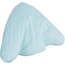 (Pillow Cover Only, Light Blue) HollowFibre Filling Orthopaedic Batwing Pillow