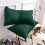 (Emerald Green Plain) Plain Pillowcases Pair Stripe & Silk Pillow Covers 1