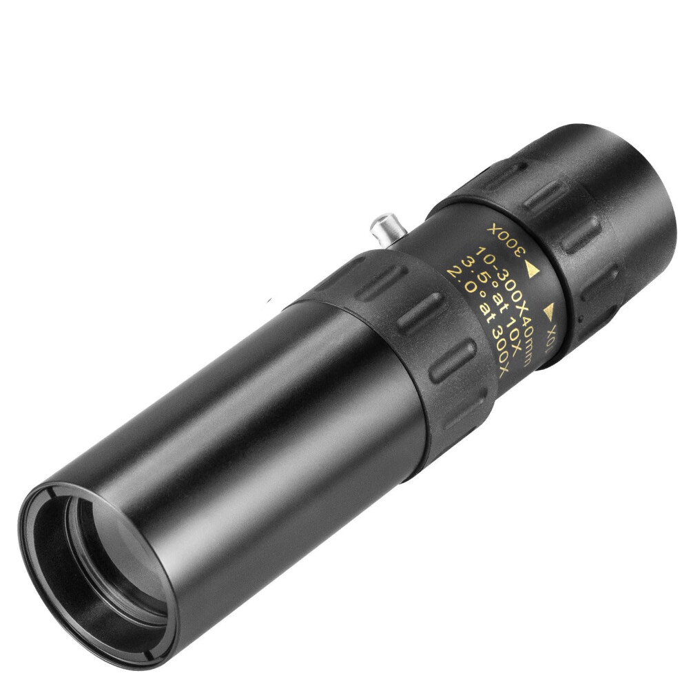 Chronus Chronus Monocular Telescope 10X-300X Zoom, High Powered, Metal Case, Bak4 Prism, Fmc Lens, Black 6976919920385