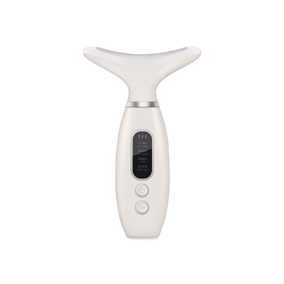 Chronus Face & Neck Massager Soothing, Skin Tightening, Face And Neck Lifting, Firming, Toning, White