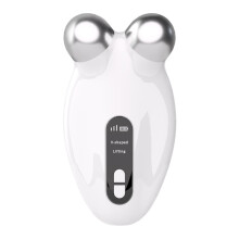 Microcurrent facial roller, facial massager, facial beauty machine can reduce fine lines and tighten skin(white)