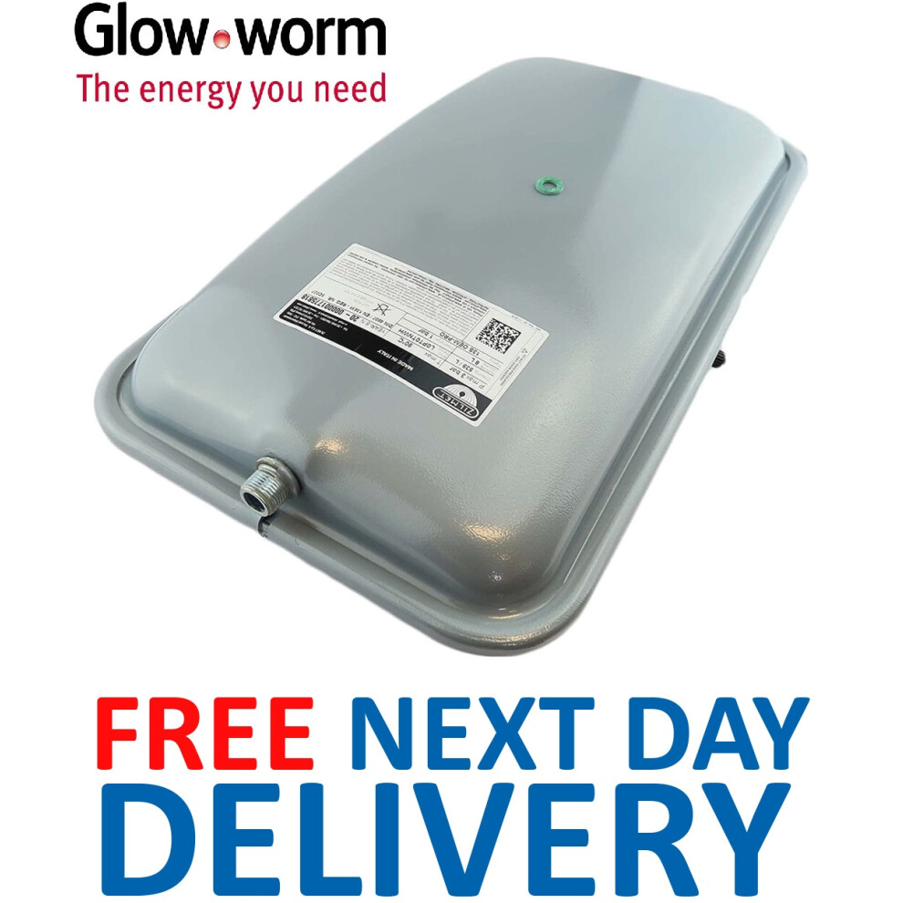 Glowworm Ultracom/Flexicom 24CXI 30CXI 38CXI & 18SX 30SX 24CX 30CX 35CX 8 Litre Boiler Expansion Vessel 0020020744 (2000801312 801312 801666 S1049700)