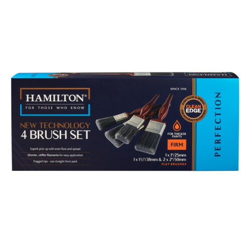 Hamilton (4 Piece) Hamilton Perfection Clean Edge Paint Brush Set