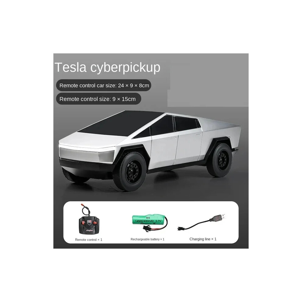 (gray) 1:14 Tesla CyberPickup Remote Control Car Electric Wireless Control Children Remote Control Car