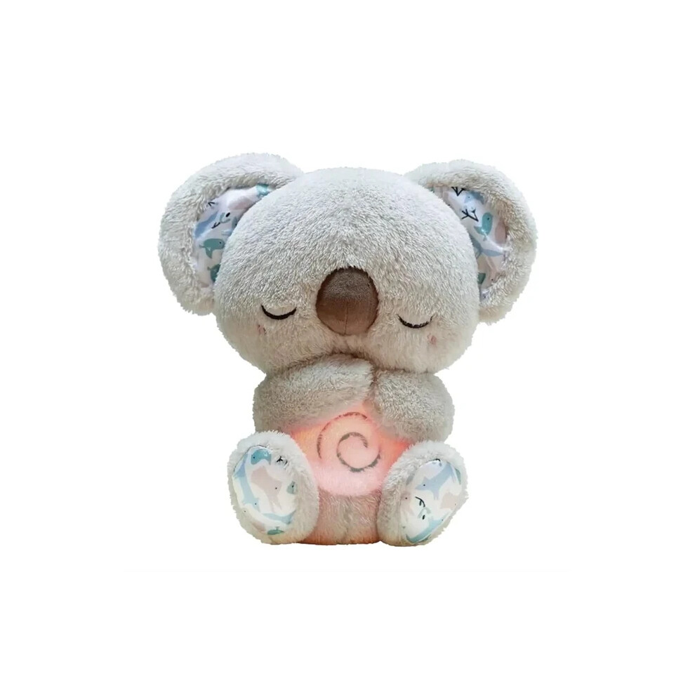 (Koala) Newborn Breathing Bear Baby Soothing Otter Plush Doll Toy Baby Kids Soothing Music Baby Sleep Companion Humanoid Doll Toy Gift