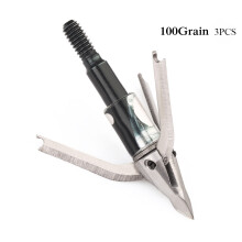 (3pcs, I) 3pcs Broadheads 100gn-125gn Arrows Tips Arrow Heads for Archery Hunting Apply To Compound Bow