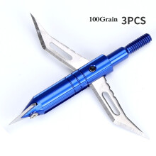(3pcs, K) 3pcs Broadheads 100gn-125gn Arrows Tips Arrow Heads for Archery Hunting Apply To Compound Bow
