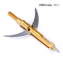 (3pcs, B) 3pcs Broadheads 100gn-125gn Arrows Tips Arrow Heads for Archery Hunting Apply To Compound Bow