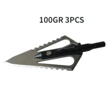 (3pcs, T) 3pcs Broadheads 100gn-125gn Arrows Tips Arrow Heads for Archery Hunting Apply To Compound Bow