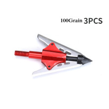 (3pcs, L) 3pcs Broadheads 100gn-125gn Arrows Tips Arrow Heads for Archery Hunting Apply To Compound Bow