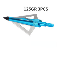 (3pcs, W) 3pcs Broadheads 100gn-125gn Arrows Tips Arrow Heads for Archery Hunting Apply To Compound Bow
