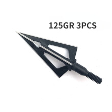 (Dark Purple, U1) 3pcs Broadheads 100gn-125gn Arrows Tips Arrow Heads for Archery Hunting Apply To Compound Bow