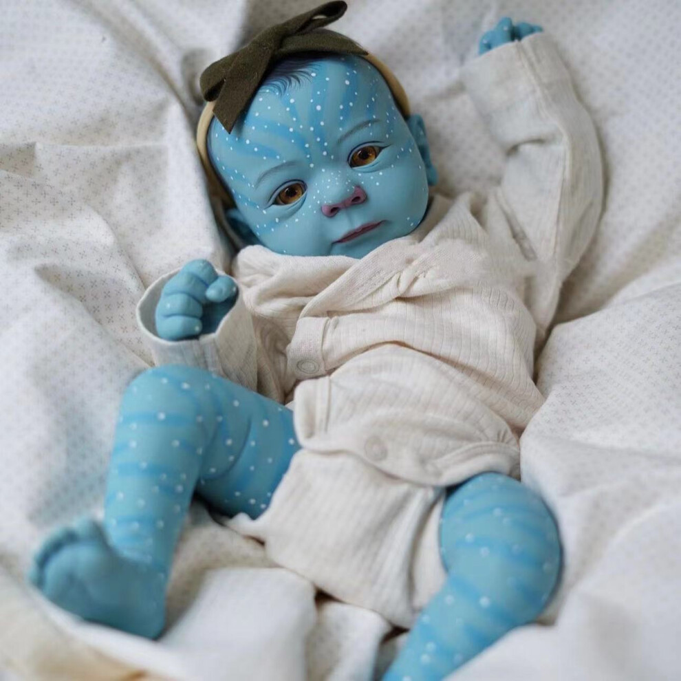 Bghone Original 48 Cm Cute Reborn Baby Toddler Doll Soft Body Silicone Vinyl Toy