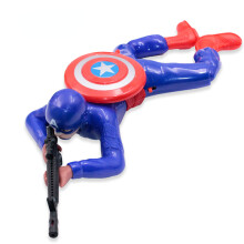 (MD) Marvel Comics The Avengers Hulk Spider-Man Crawling Warrior Shooting Children's Electric Toys