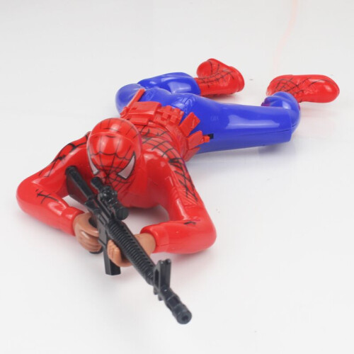 (Spider-Man) Marvel Comics The Avengers Hulk Spider-Man Crawling Warrior Shooting Children's Electric Toys