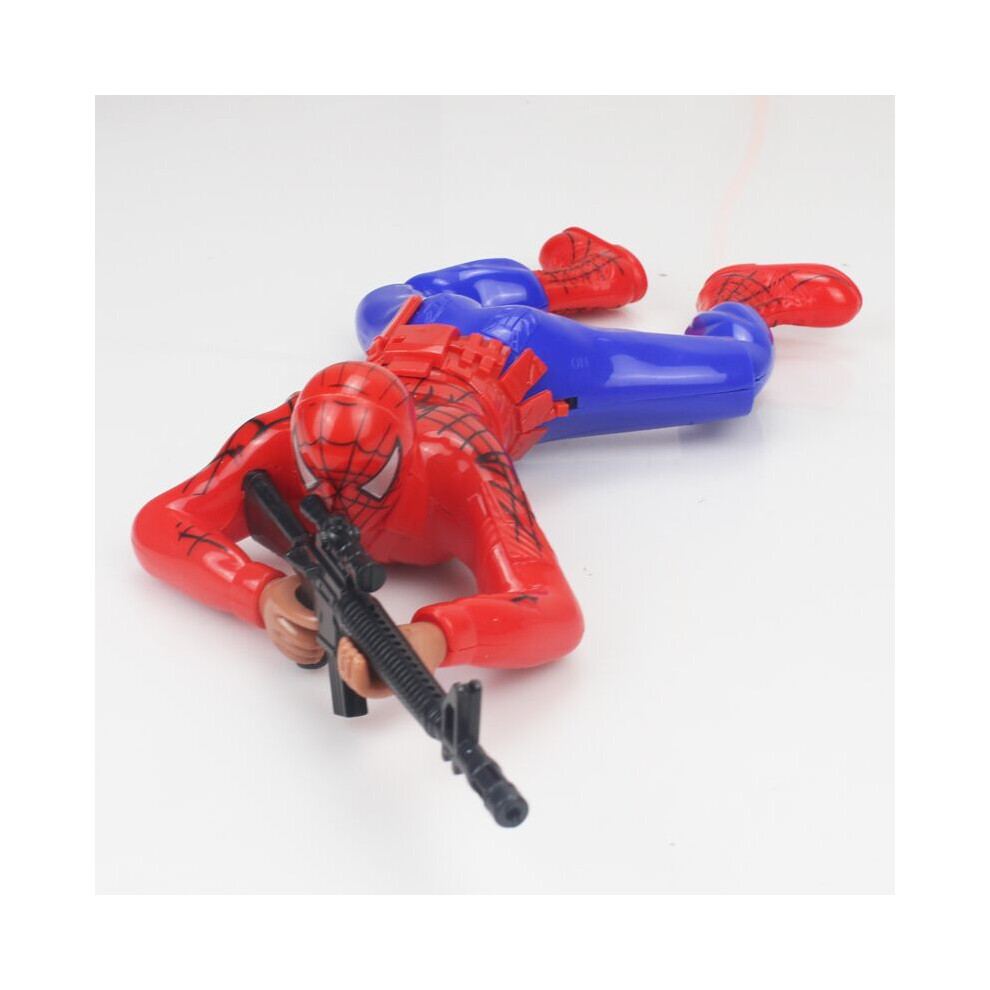 (Spider-Man) Marvel Comics The Avengers Hulk Spider-Man Crawling Warrior Shooting Children's Electric Toys