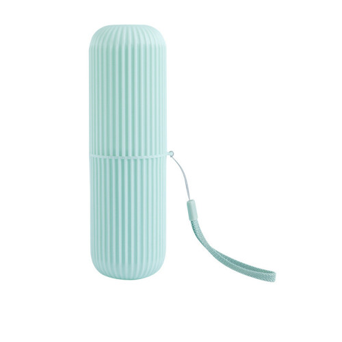 (Blue) Portable Toothpaste Toothbrush Protect Holder Case Travel Camping Storage Box