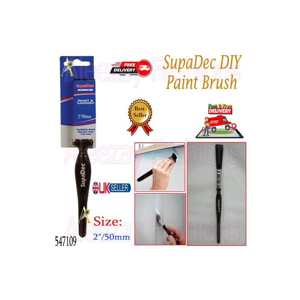 Supadec Diy General Walls Ceilings Paint Varnish Brush 2"/50Mm 5017193409492
